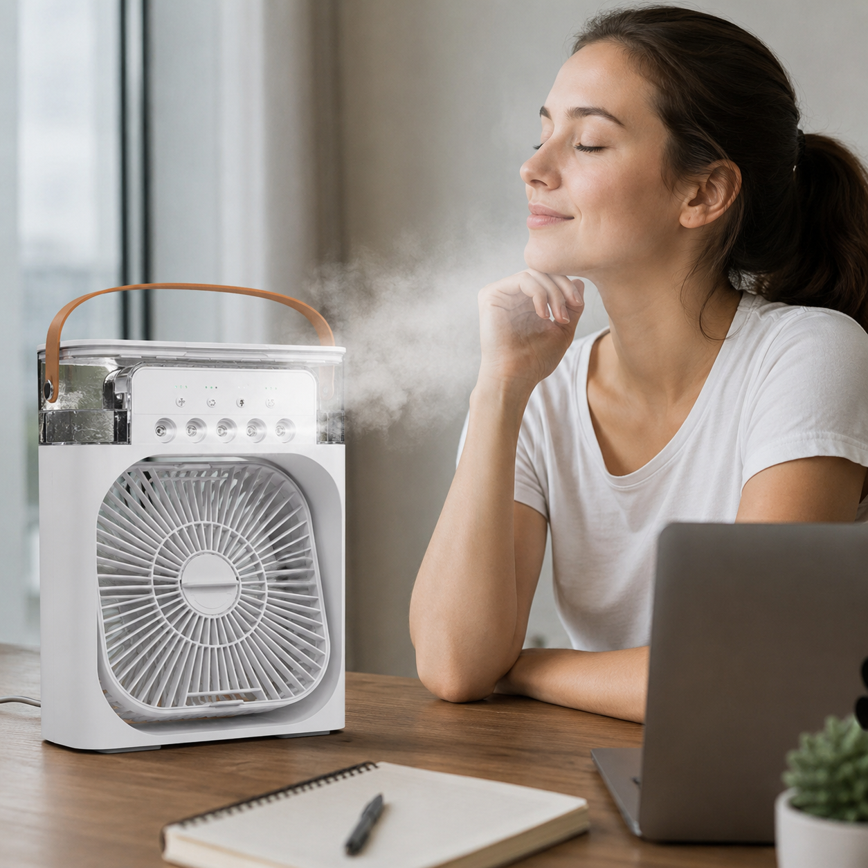 Portable Air Conditioner Fan Household Hydrocooling Water mist Cooler