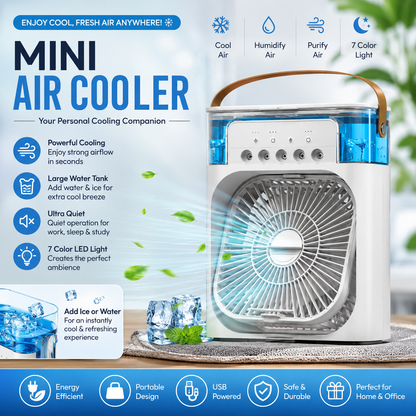 Portable Air Conditioner Fan Household Hydrocooling Water mist Cooler