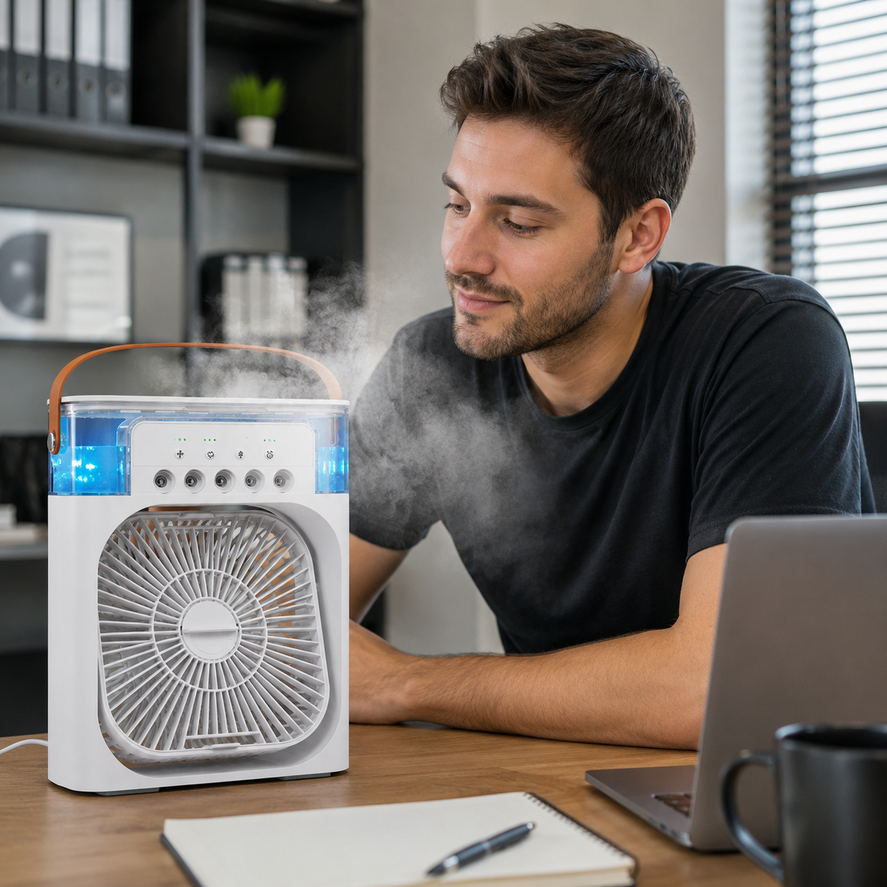 Portable Air Conditioner Fan Household Hydrocooling Water mist Cooler