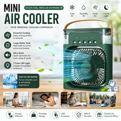Portable Air Conditioner Fan Household Hydrocooling Water mist Cooler