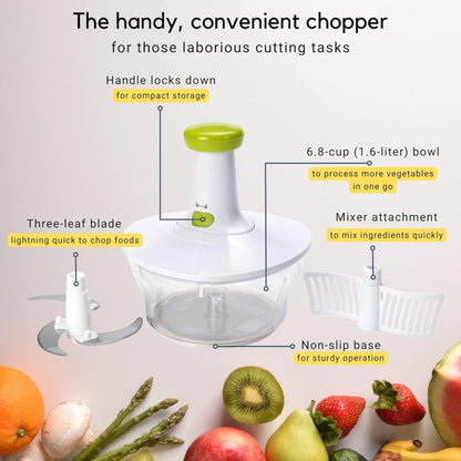 Manual Hand Push Food Chopper